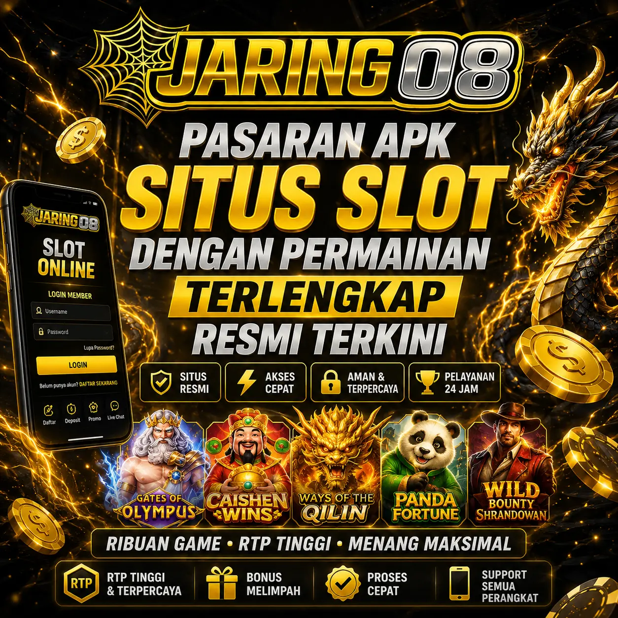 JARING08# Pasaran APK Situs Slot Dengan Permainan Terlengkap Resmi Terkini 